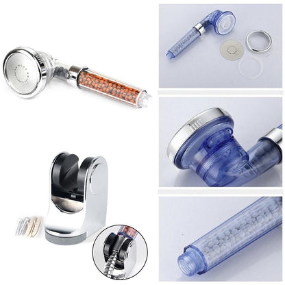 3-standen douchekop met waterfilter