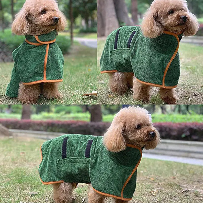 Huisdierenbadjas sneldrogende handdoek