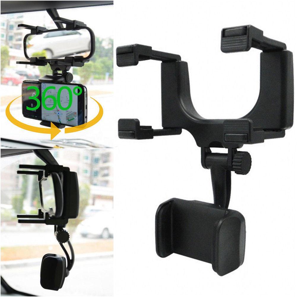 360° telefoonhouder voor achteruitkijkspiegel