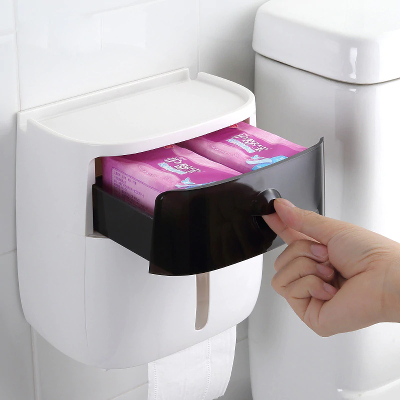 Waterdichte toiletrolhouder voor wandmontage