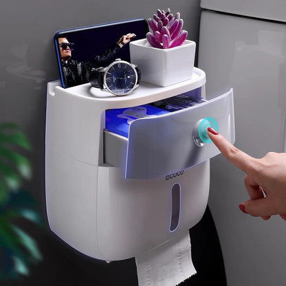 Waterdichte toiletrolhouder voor wandmontage